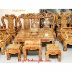 Bộ bàn ghế gỗ nu kiểu Minh Quốc MS :NG-04